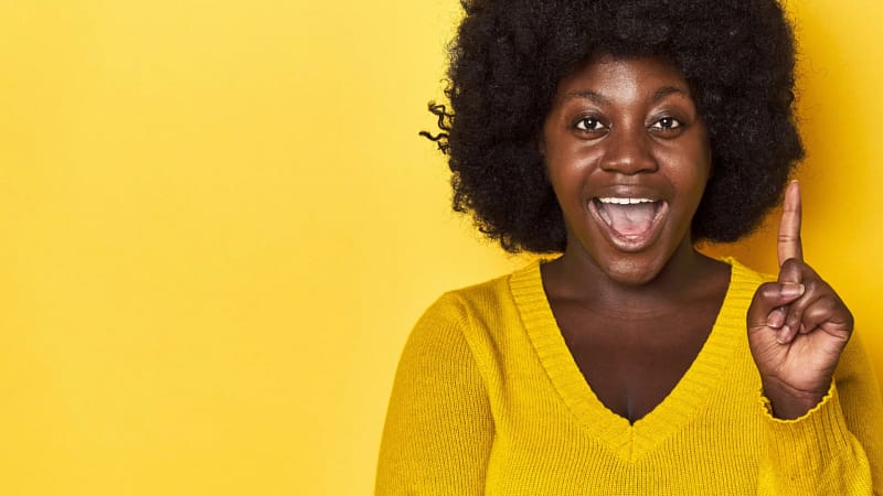 Dame med minilager til ting og tang th